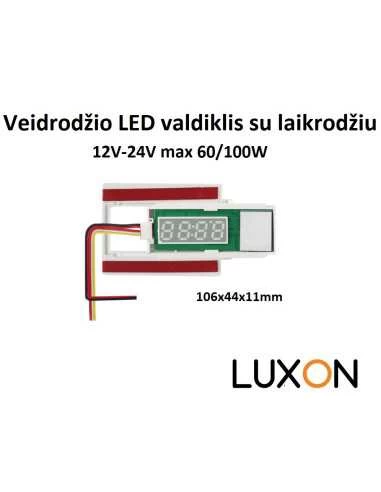 Veidrodžio LED valdiklis su laikrodžiu