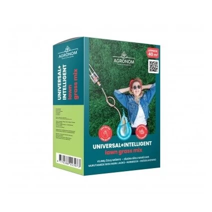 Vejinių žolių mišinys AGRONOM Universal+Intelligent, 1kg Vejinių žolių mišinys AGRONOM Universal+Intelligent, 1kg