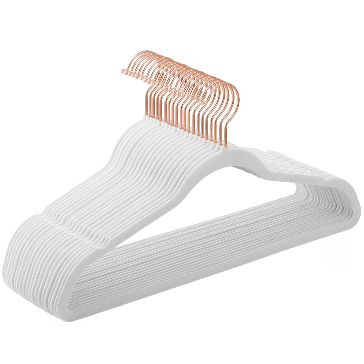 Veliūrinės Pakabos Baltos Spalvos 20 Vnt. - Crf026w01