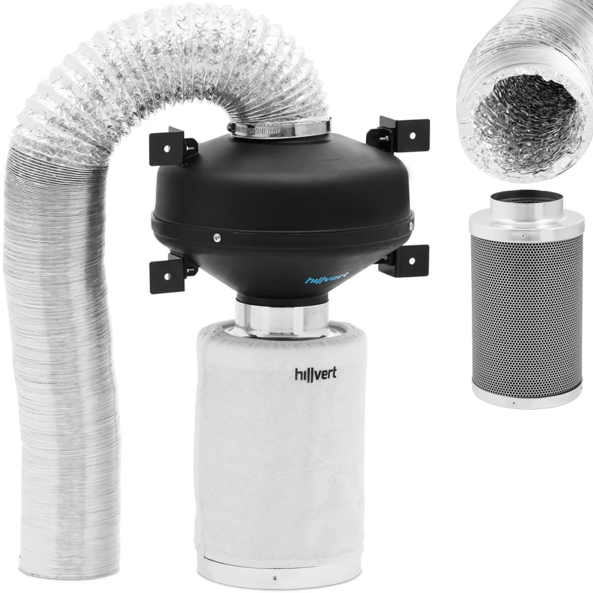 Ventiliacijos Komplektas Ventiliatoriaus Anglies Filtras 30 Cm Ventiliacijos Vamzdis ø 100 Mm 10 M Ventiliacijos Komplektas Ventiliatoriaus Anglies Filtras 30 Cm Ventiliacijos Vamzdis ø 100 Mm 10 M