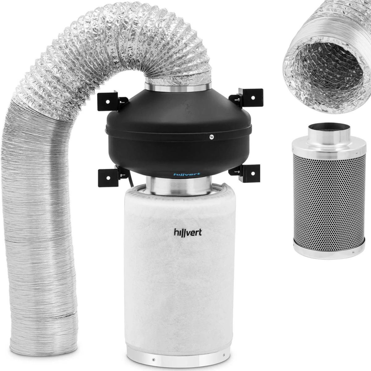Ventiliacijos Komplektas Ventiliatoriaus Anglies Filtras Ventiliacijos Vamzdis ø 130 Mm 10 M Ventiliacijos Komplektas Ventiliatoriaus Anglies Filtras Ventiliacijos Vamzdis ø 130 Mm 10 M