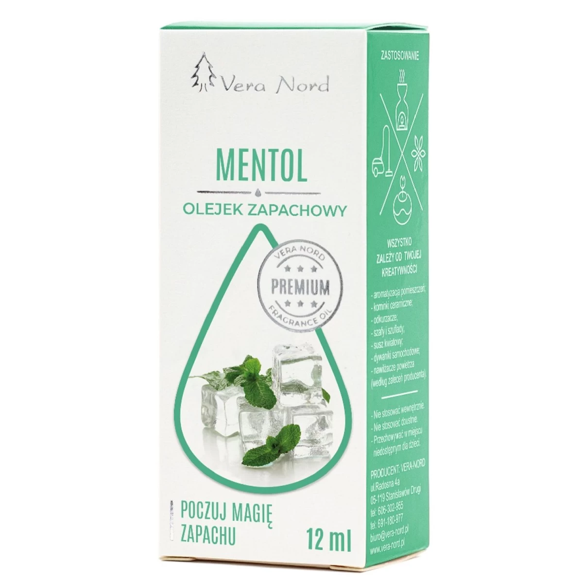 vera Nord Kvapusis Aliejus menthol, 12 Ml
