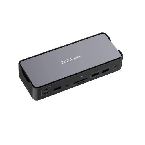 Verbatim 32171 CDS-15 USB-C Pro Jungčių stotelė 15 Ports, Pilka/Juoda