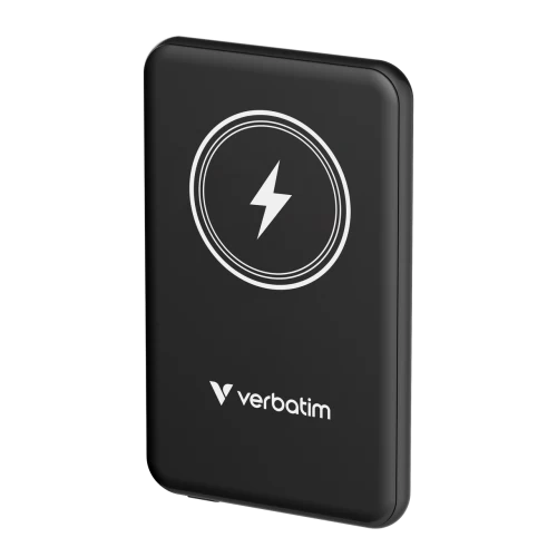 Verbatim 32240 Charge 'n' Go Magnetic Wireless Išorinė baterija (Power Bank) 5000mAh, Juoda
