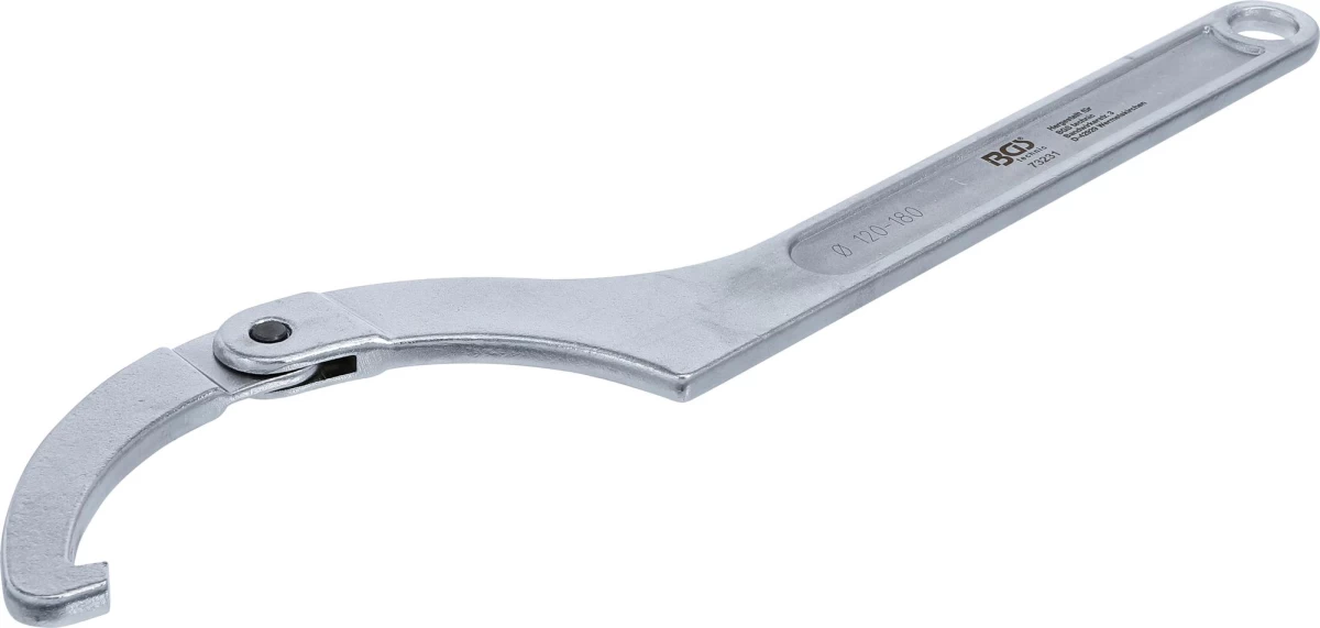 Veržliaraktis užmetamas reguliuojamas | kablys | 120 - 180 mm (73231)