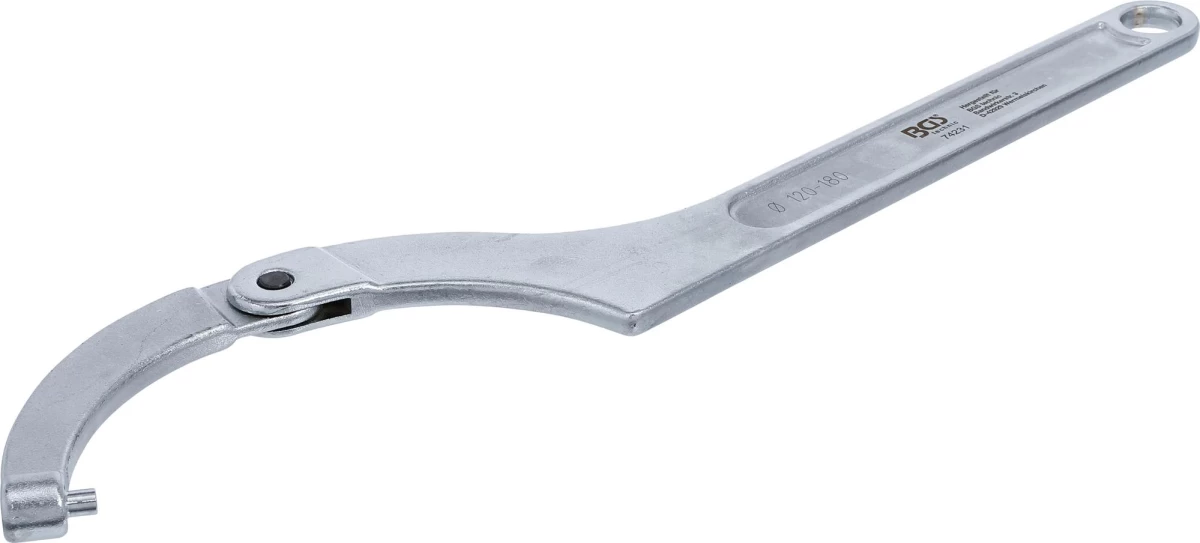 Veržliaraktis užmetamas reguliuojamas | su antgaliu | 120 - 180 mm (74231)