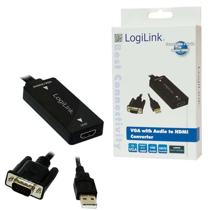 VGA with Audio to HDMI   Converter