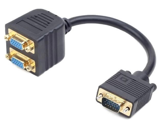 Video Adapter VGA(M)-&gt;   2xVGA(F) 20cm