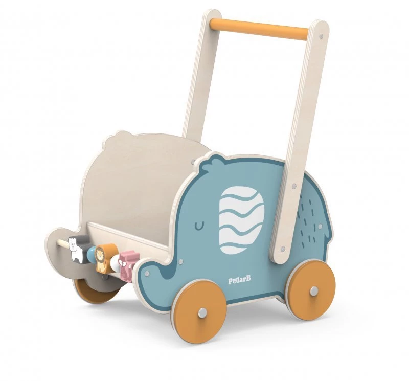 Viga 44031 Polarb 2in1 Pusher - Elephant Vežimėlis