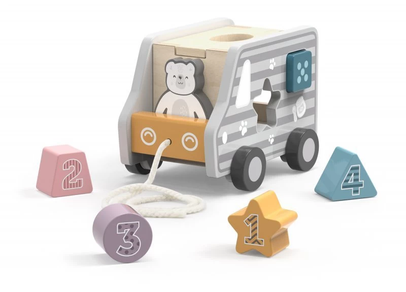 Viga 44041 Polarb 2in1 Traukimo Automobilis Ir Rūšiuotuvas