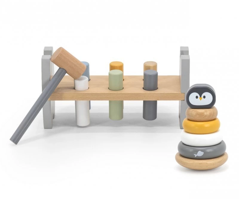 Viga 44209 Polarb Penguin Punch And Piramid Game