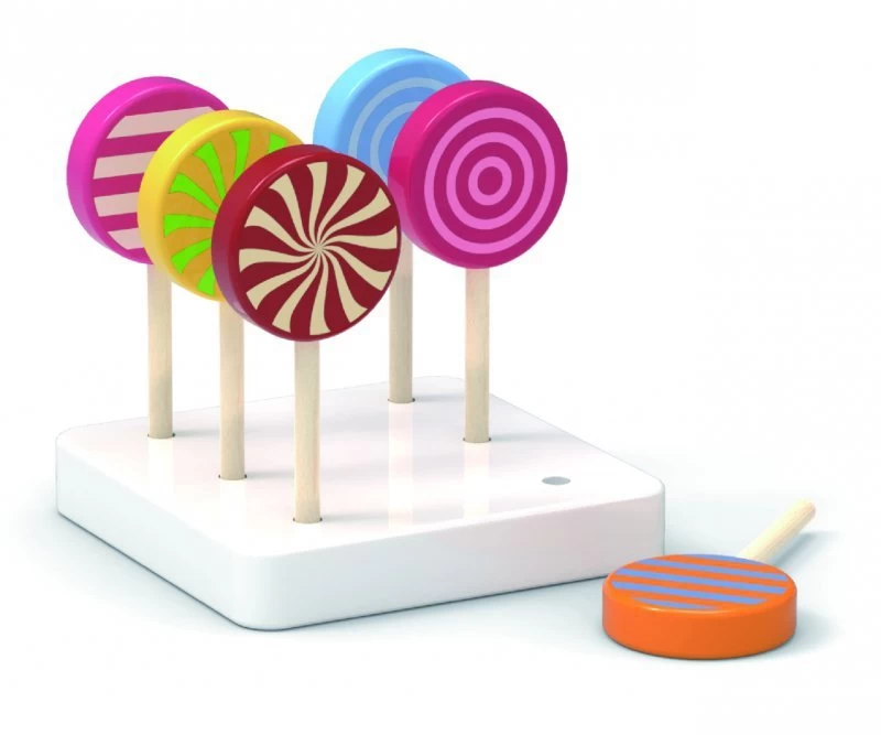 Viga 44529 6 Medinių Ledinukų Rinkinys Ant Pagrindo