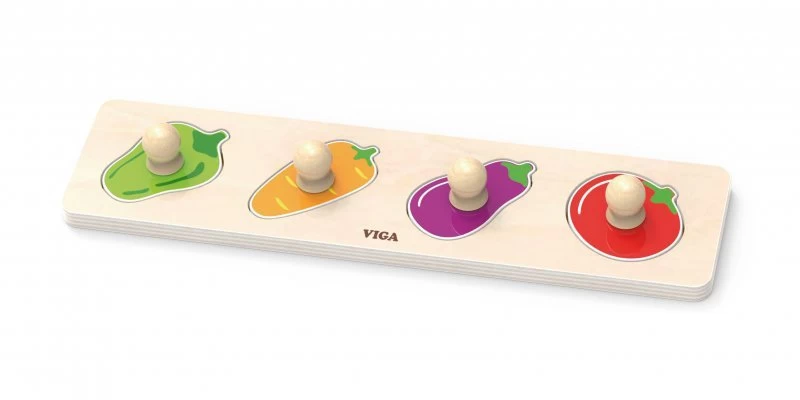 Viga 44532 Pirmoji Dėlionė Su Rankenėlėmis - Daržovės