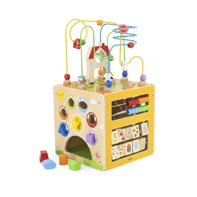 Viga 44591 Mokomasis 5-in-1 Kubas Su Erdviniu Labirintu