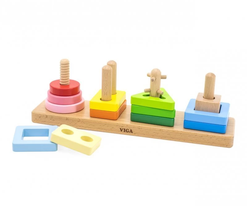 Viga 44685 Blokeliai Su Formų Rūšiuokle - Geometrinės Figūros