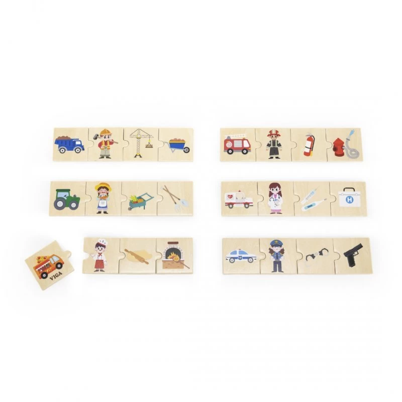 Viga 44749 Dėlionių Rinkinys - Suderinkite Profesijas Su įrankiais