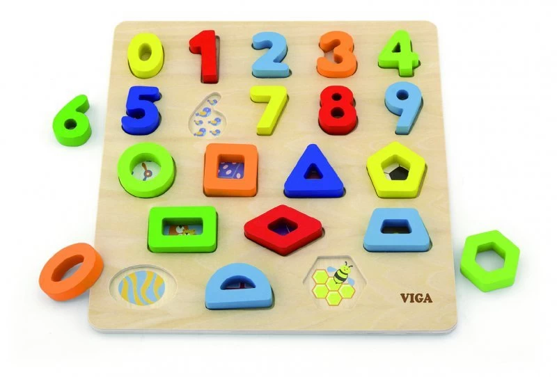 Viga 50119 Dėlionė - Formų Rūšiuoklė Skaičiai Ir Formos