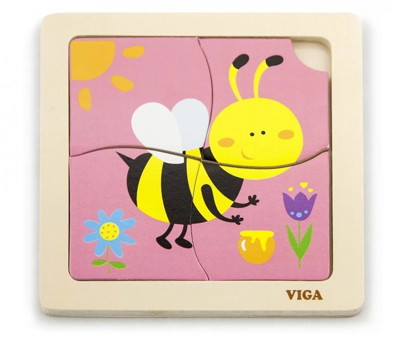 Viga 50138 Dėlionė Ant Kaladėlės - Bitė
