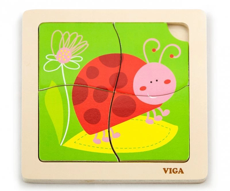 Viga 50140 Dėlionė Ant Kaladėlės - Boružėlė