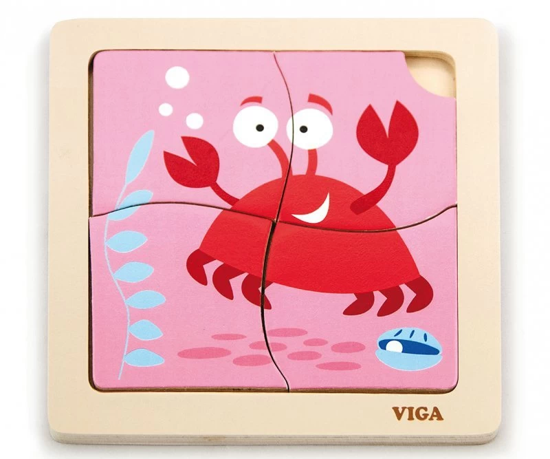 Viga 50146 Dėlionė Ant Kaladėlės - Krabas