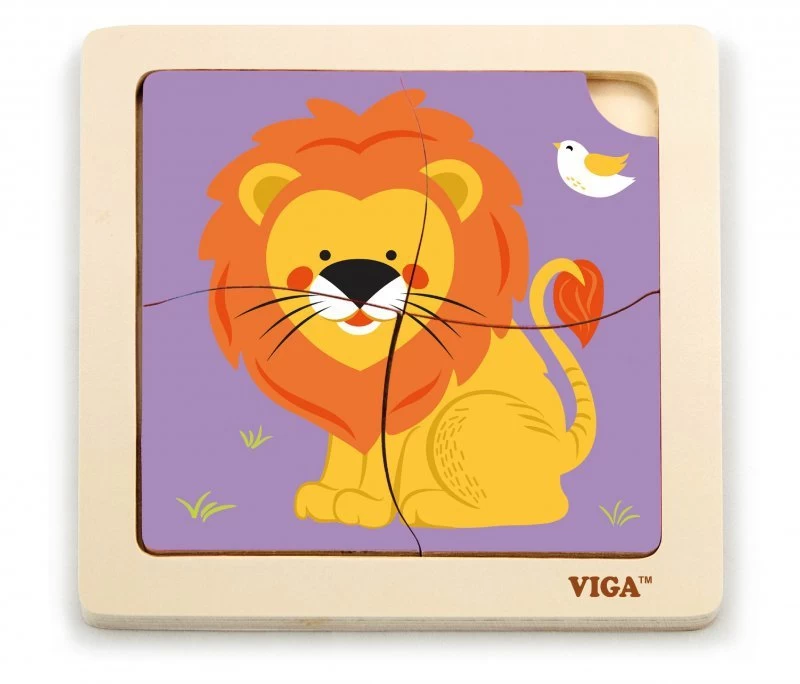 Viga 51316 Dėlionė Ant Kaladėlės - Liūtas