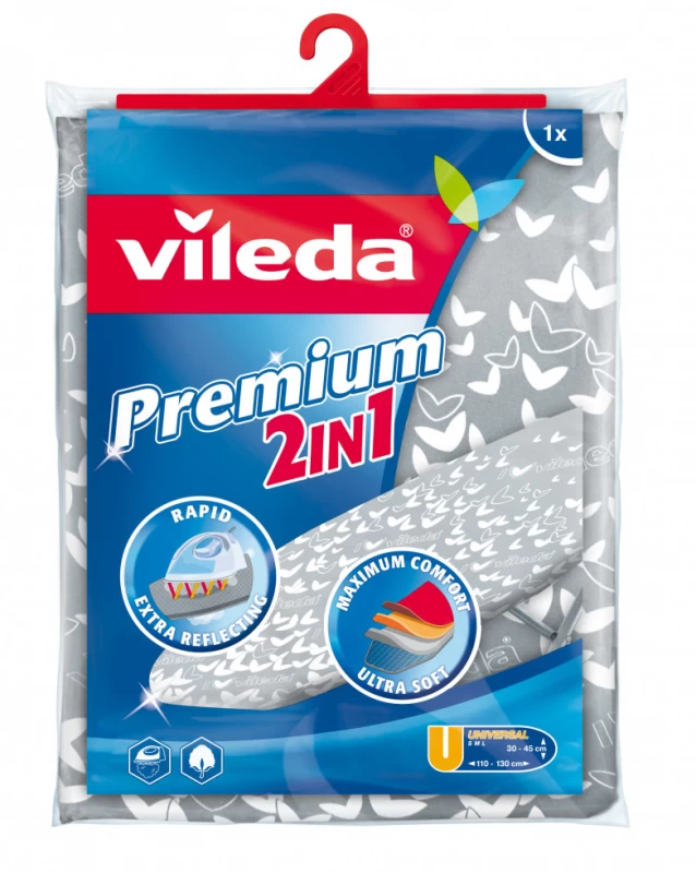 Vileda Premium Lyginimo Lentos Užvalkalas 2in1