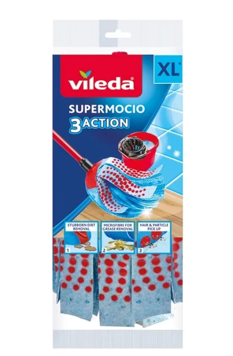 vileda, šluostės Užpildas, supermocio 3 Action, 1 Vnt.