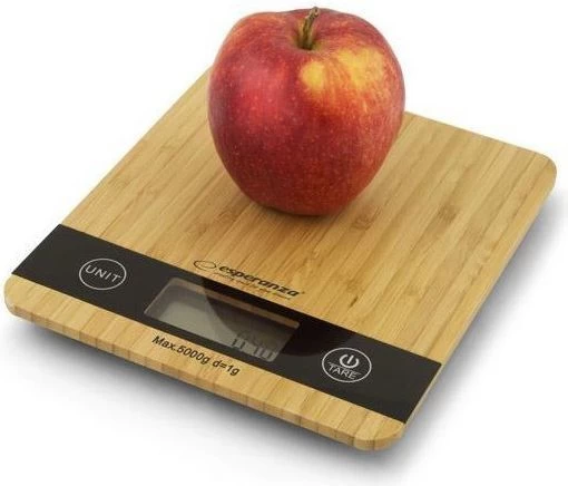 Virtuvės Svarstyklės Esperanza Bambo Eks005 (maks. 5000 G / Rudos Spalvos )