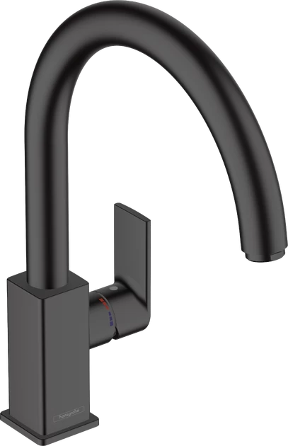 Virtuvinis maišytuvas HANSGROHE Vernis Shape M35 260 1jet, matinis juodas, 71871670