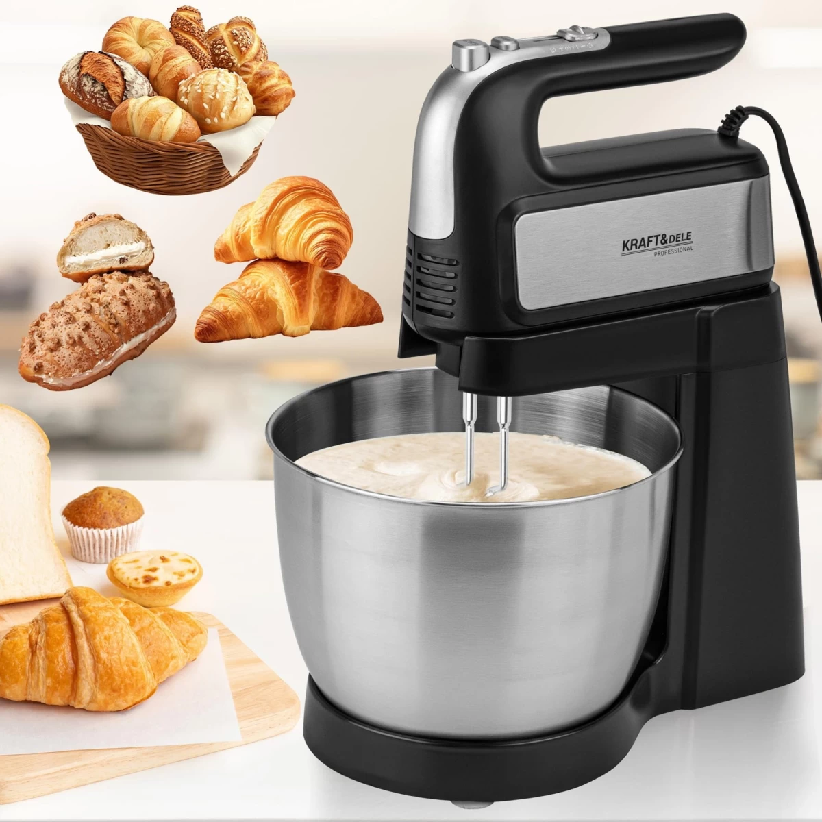 Virtuvinis maišytuvas su dubeniu 1000 W 4,5 l KD4141