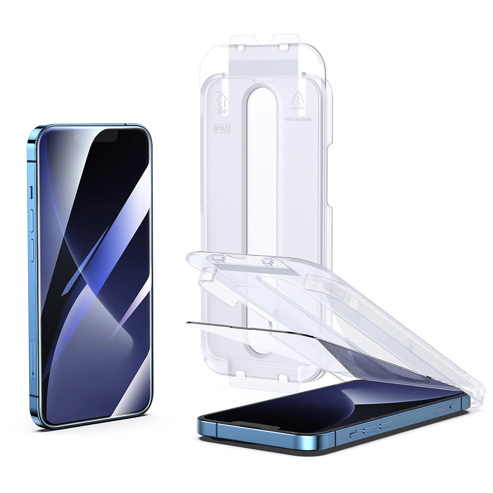 Viso Ekrano Grūdintas Stiklas Su Tvirtinimo Rėmeliu, Skirtas iphone 14 Plus 6,7&#039;&#039;