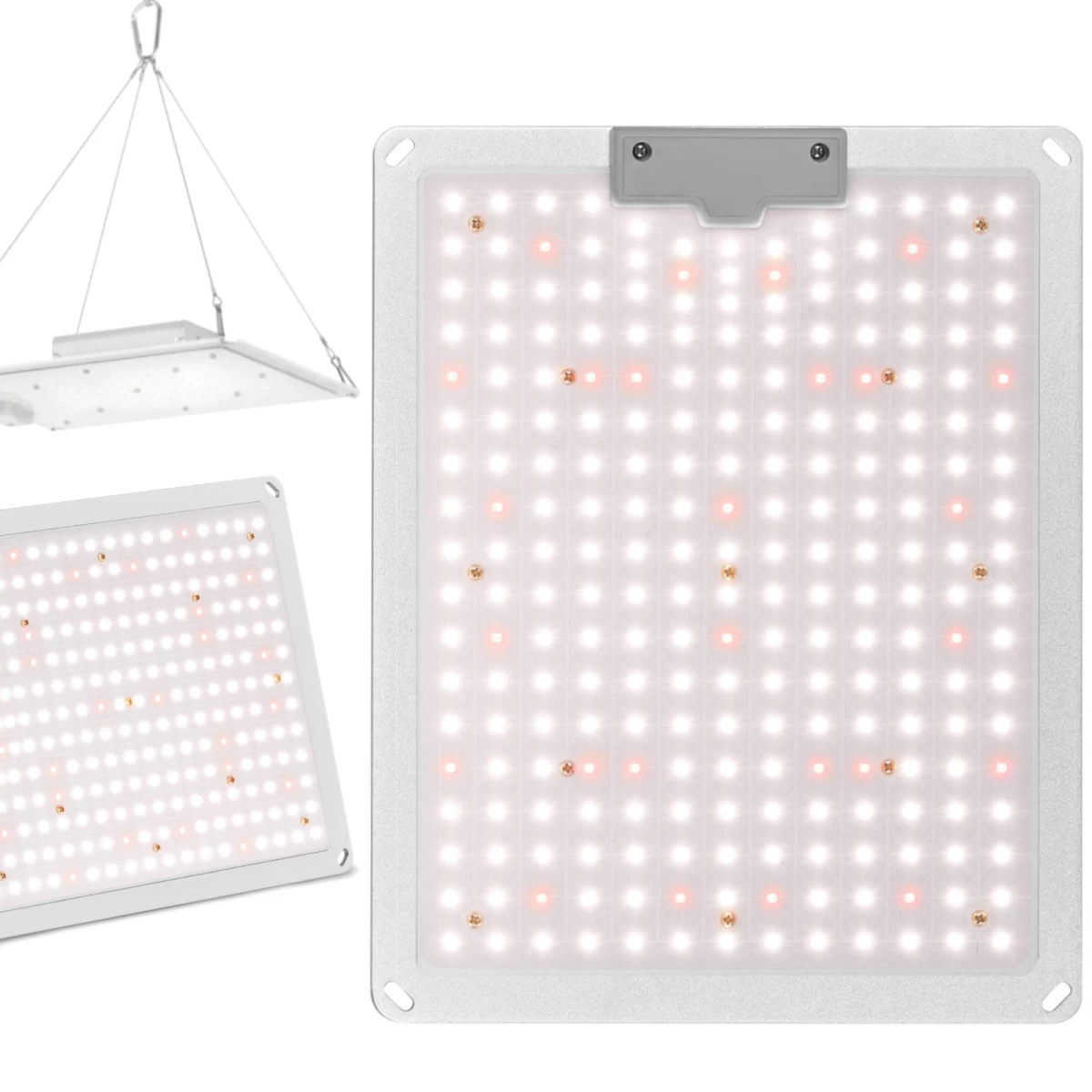 Viso Spektro Augalų Augimo Lempa 30 X 24 Cm 234 Led 110 W Sidabrinė