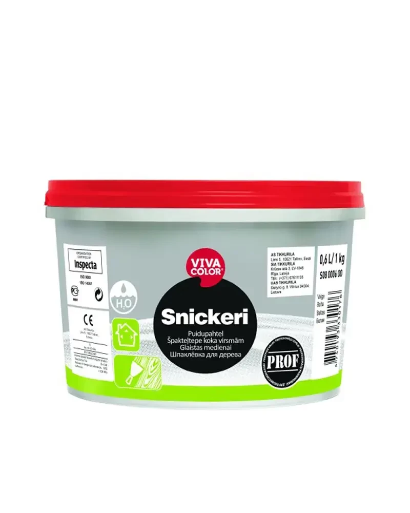 Vivacolor Snickeri Glaistas medienai - 0.6 L