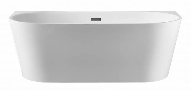 Vonia Braider RESTIA SLIM glaudžiama prie sienos 1600*750 mm balta su chromuotu sifonu