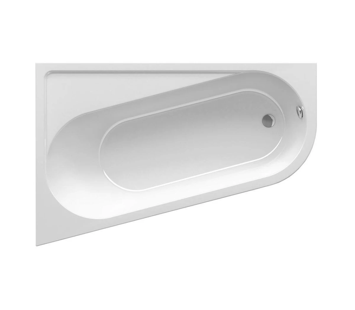 Vonia Ravak CHROME 160x105 L balta CA51000000 Vonia Ravak CHROME 160x105 L balta CA51000000