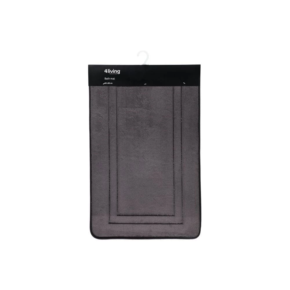 Vonios kilimėlis 4Living, 50x80cm, pilkas, 406855