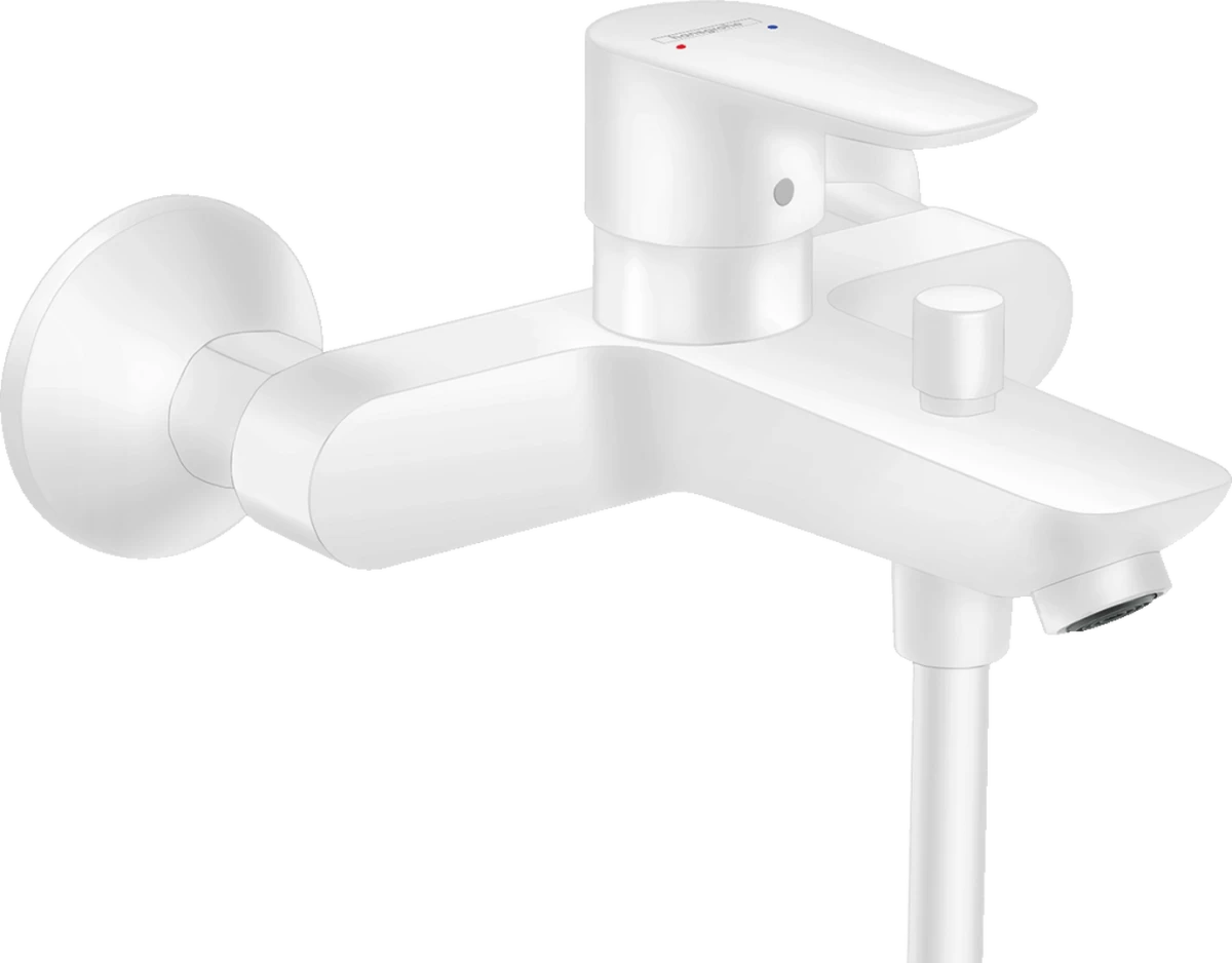 Vonios maišytuvas Hansgrohe Talis E, balta matinė, 71740700
