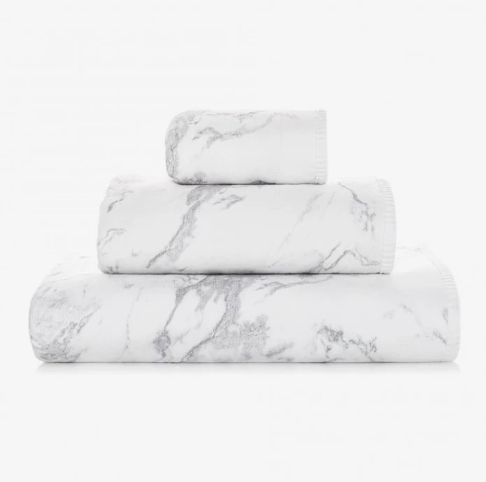 Vonios rankšluostis MABEL 70X140cm, Silver/White, 1005141010001/70