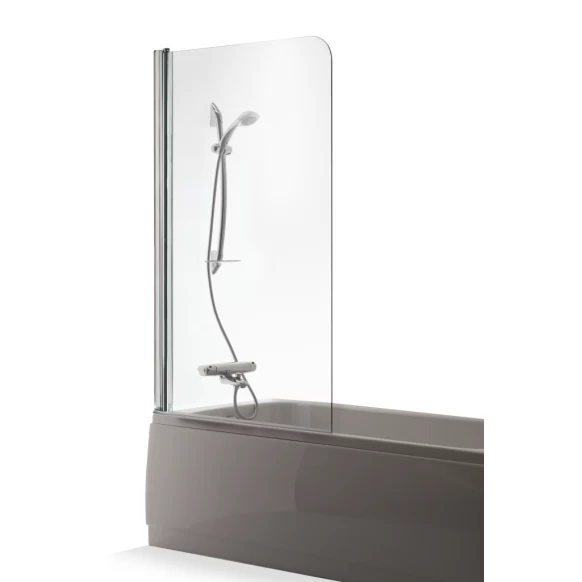 Vonios sienelė Brasta Glass Maja 90 cm, skaidriu stiklu