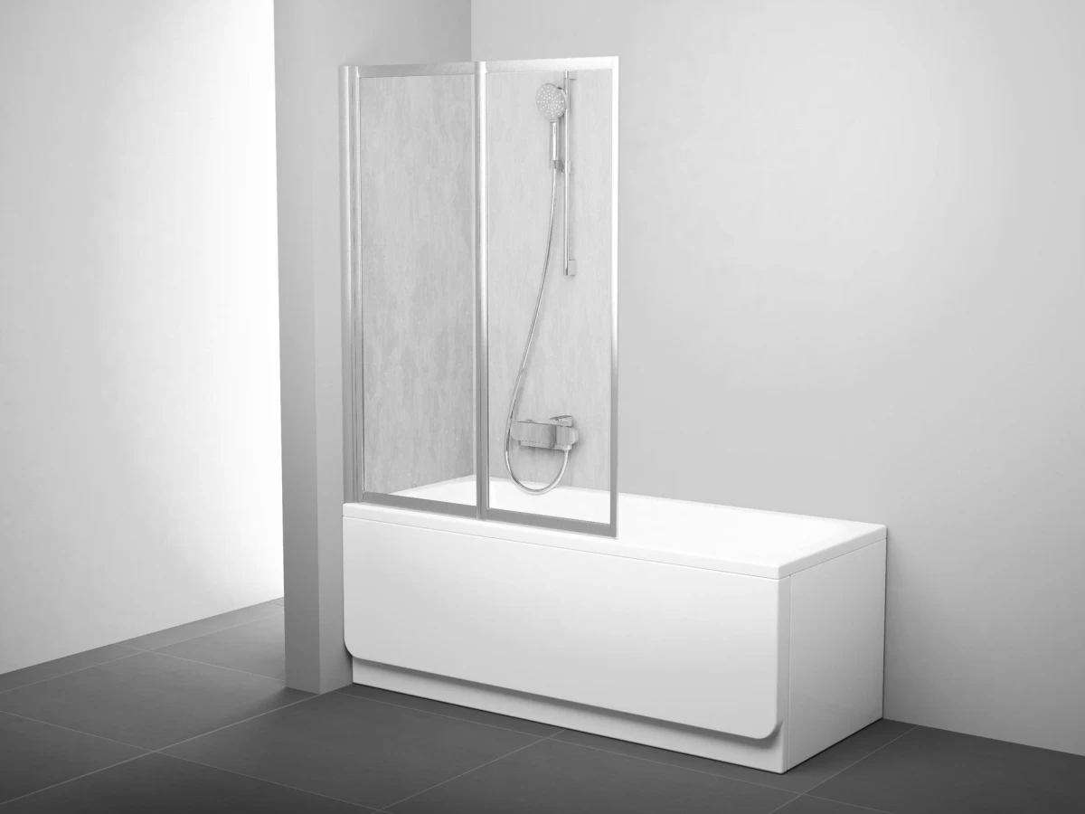 Vonios sienelė Ravak VS2 105, satin+plastikas Rain, 796M0U0041