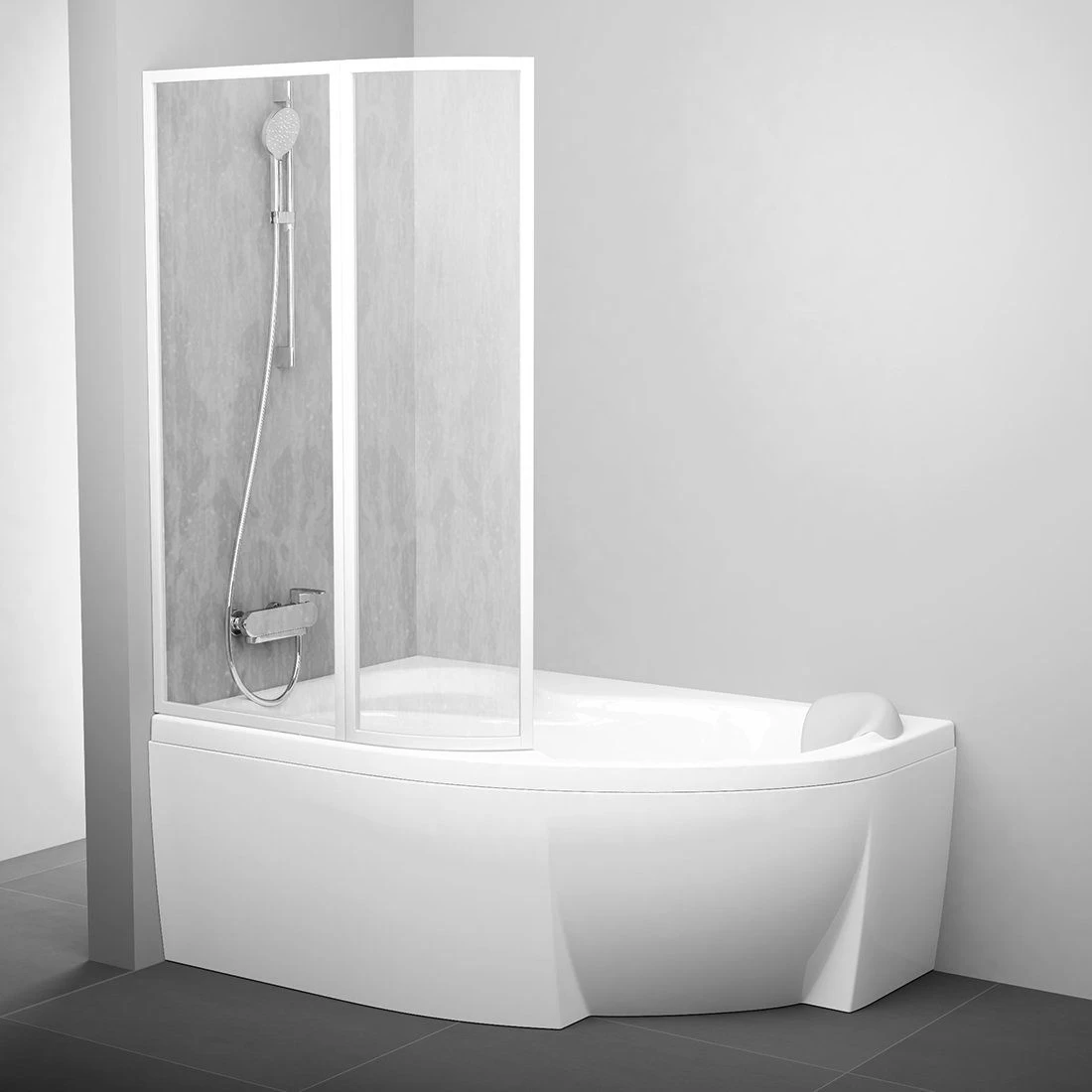 Vonios sienelė Ravak VSK2 ROSA 170 L poliester Rain 76LB010041