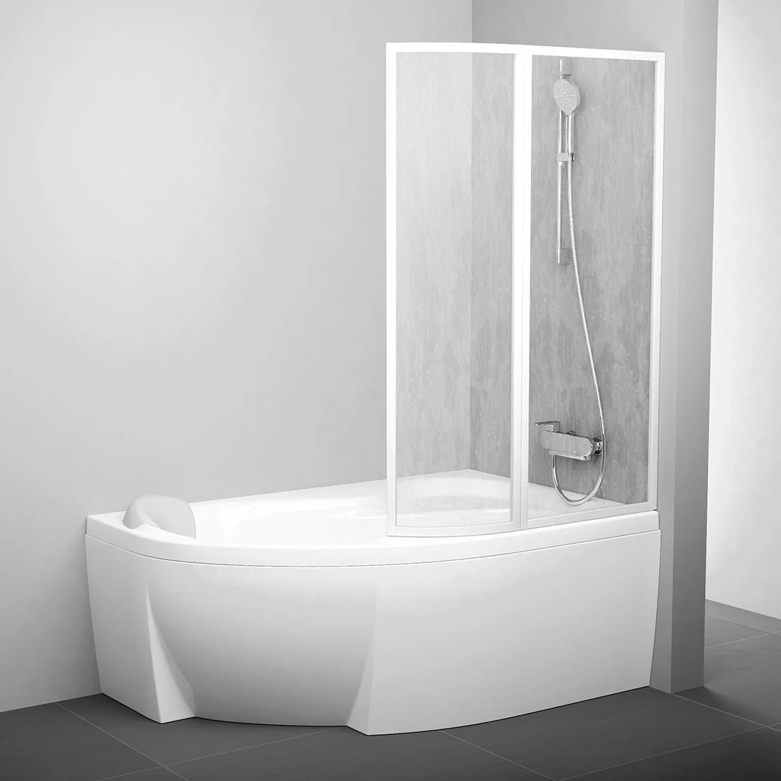 Vonios sienelė VSK2 ROSA 150 R Rain 76P8010041