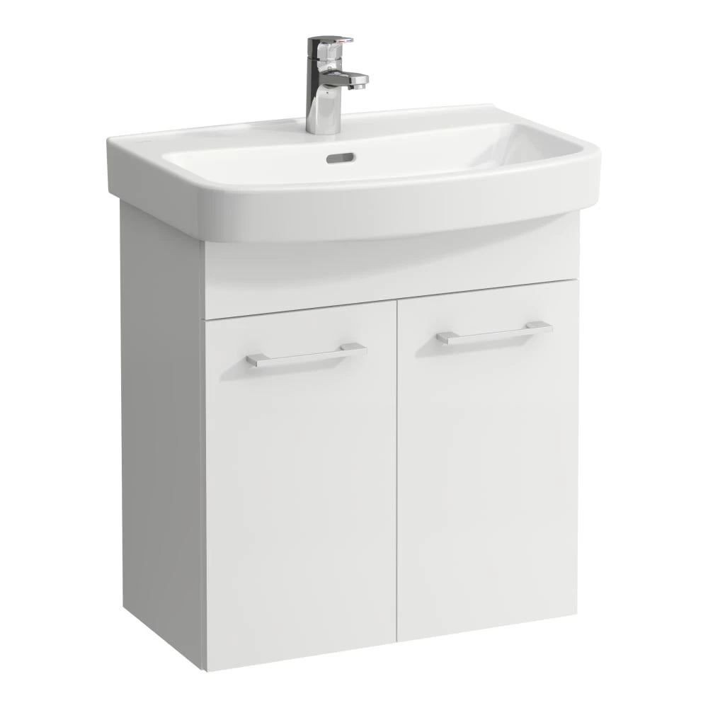 Vonios spintelė su praustuvu LAUFEN KOMPAS 60 cm, balta, H8631582201041