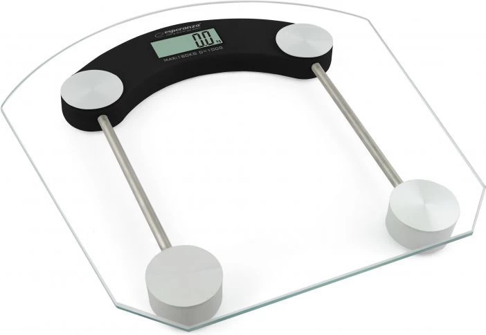 Vonios Svarstyklės Esperanza Pilates Ebs008k (ne Daugiau Kaip 180 Kg / Juodos Spalvos Permatomos)