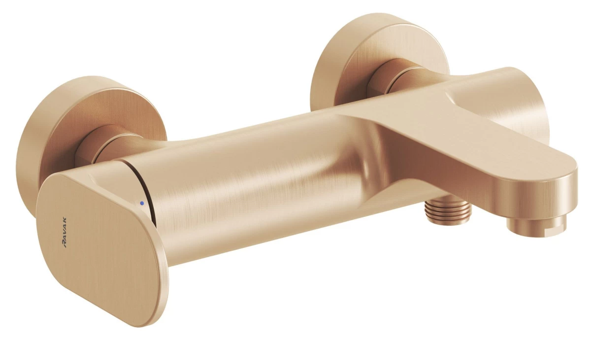 Vonios/dušo sieninis maišytuvas Ravak Eleganta, aukso, X070367