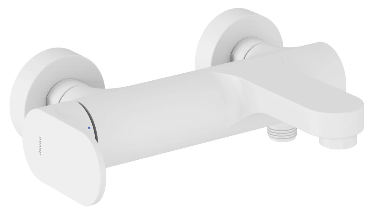 Vonios/dušo sieninis maišytuvas Ravak Eleganta, balta matinė, X070256