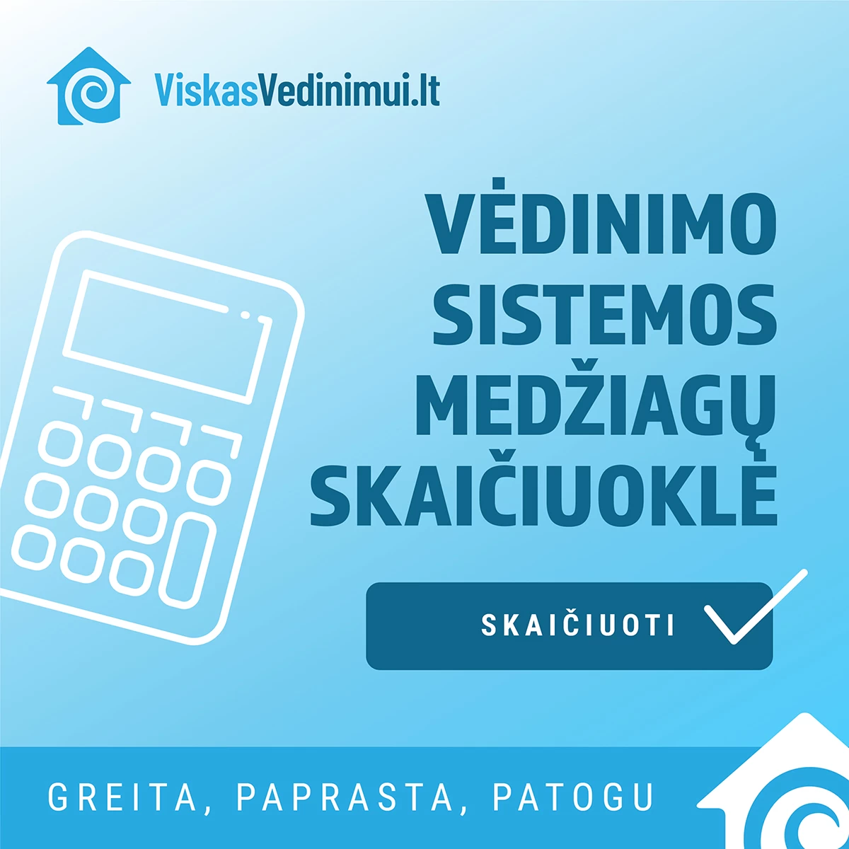 Vėdinimo sistemos SKAIČIUOKLĖ