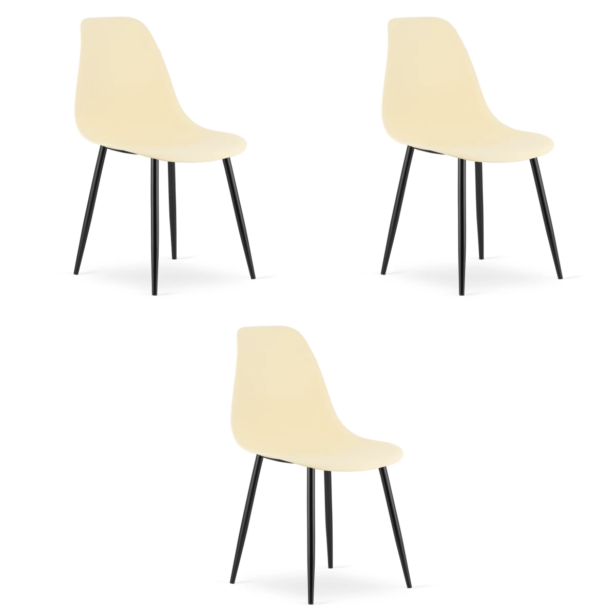 Wat Kėdė Kreminė / Juodos Kojos X 3