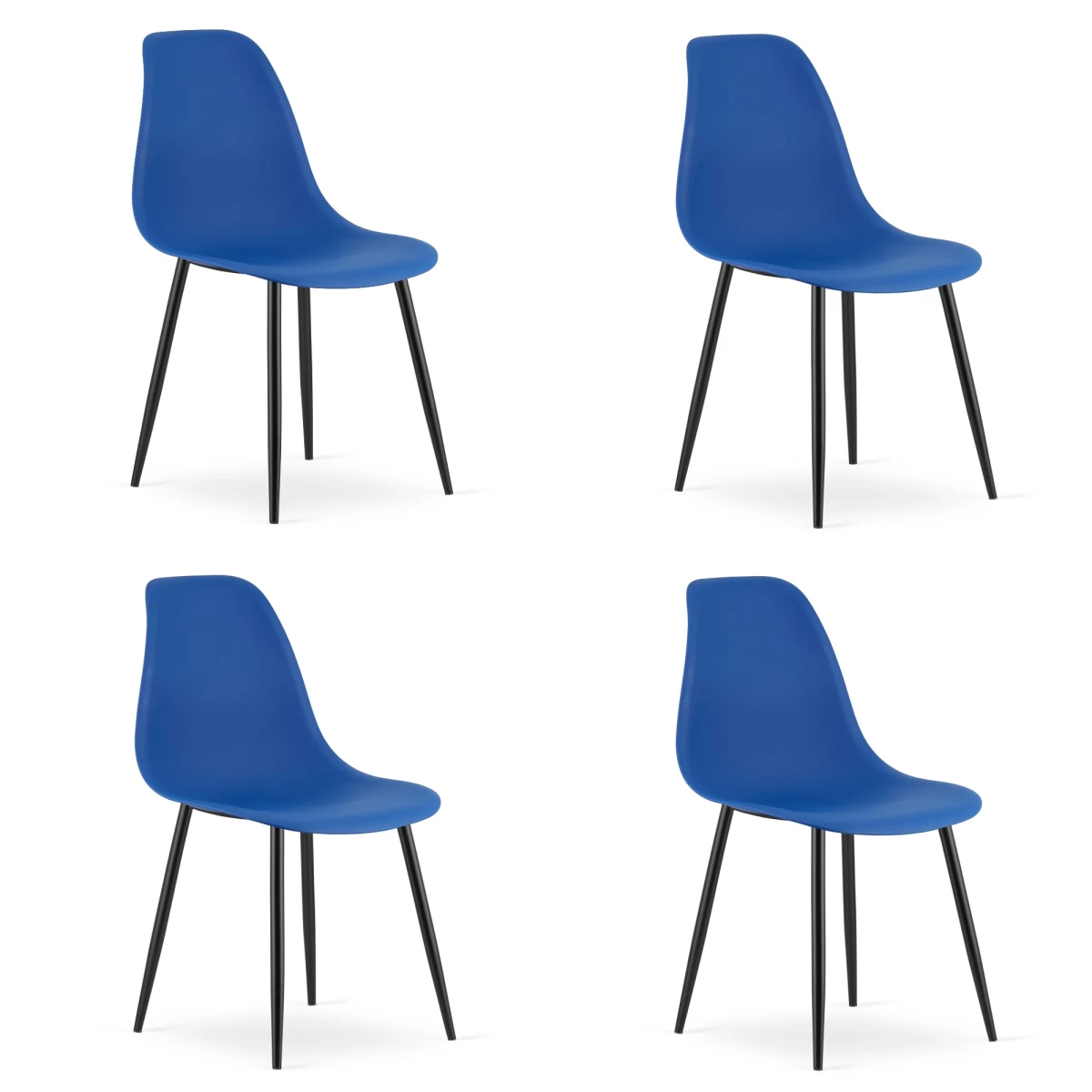 Wat Kėdė Mėlyna / Kojos Juodos X 4