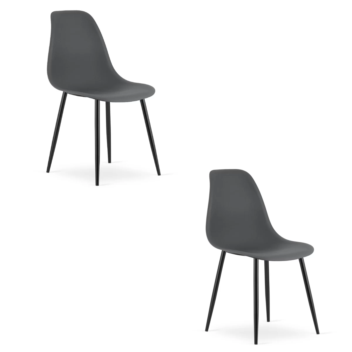 Wat Kėdė Tamsiai Pilka / Kojos Juodos X 2